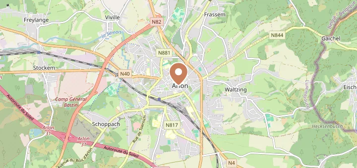 Carte de Arlon (6700), Luxembourg belge