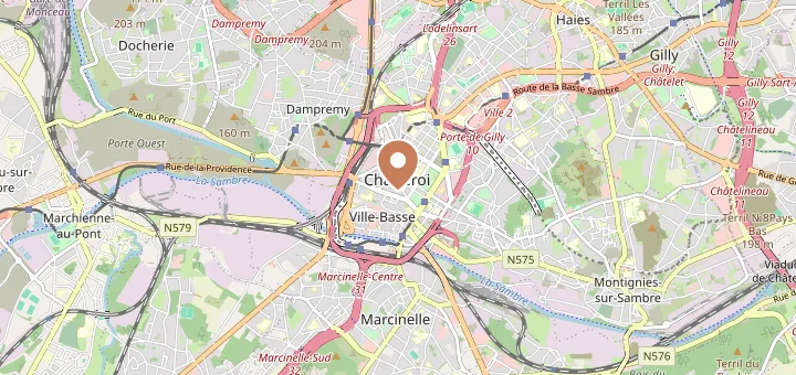 Carte de Charleroi (6000), Hainaut