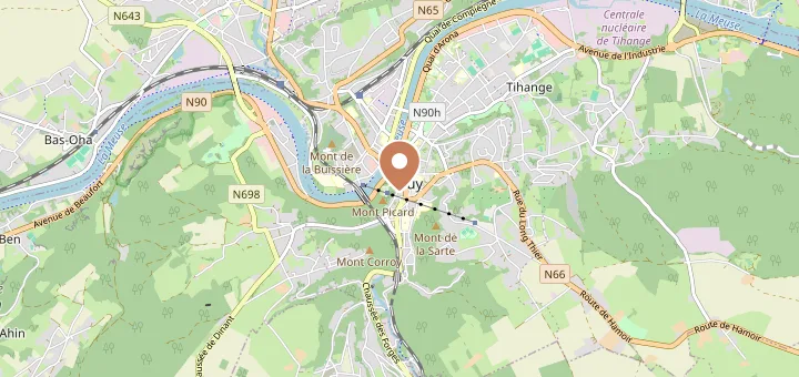 Carte de Huy (4500), Province de Liège