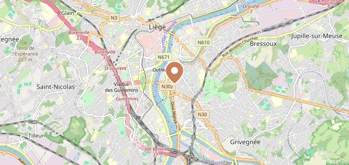 Carte de Liège (4000), Province de Liège