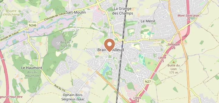 Carte de Braine-l'Alleud (1420), Brabant Wallon